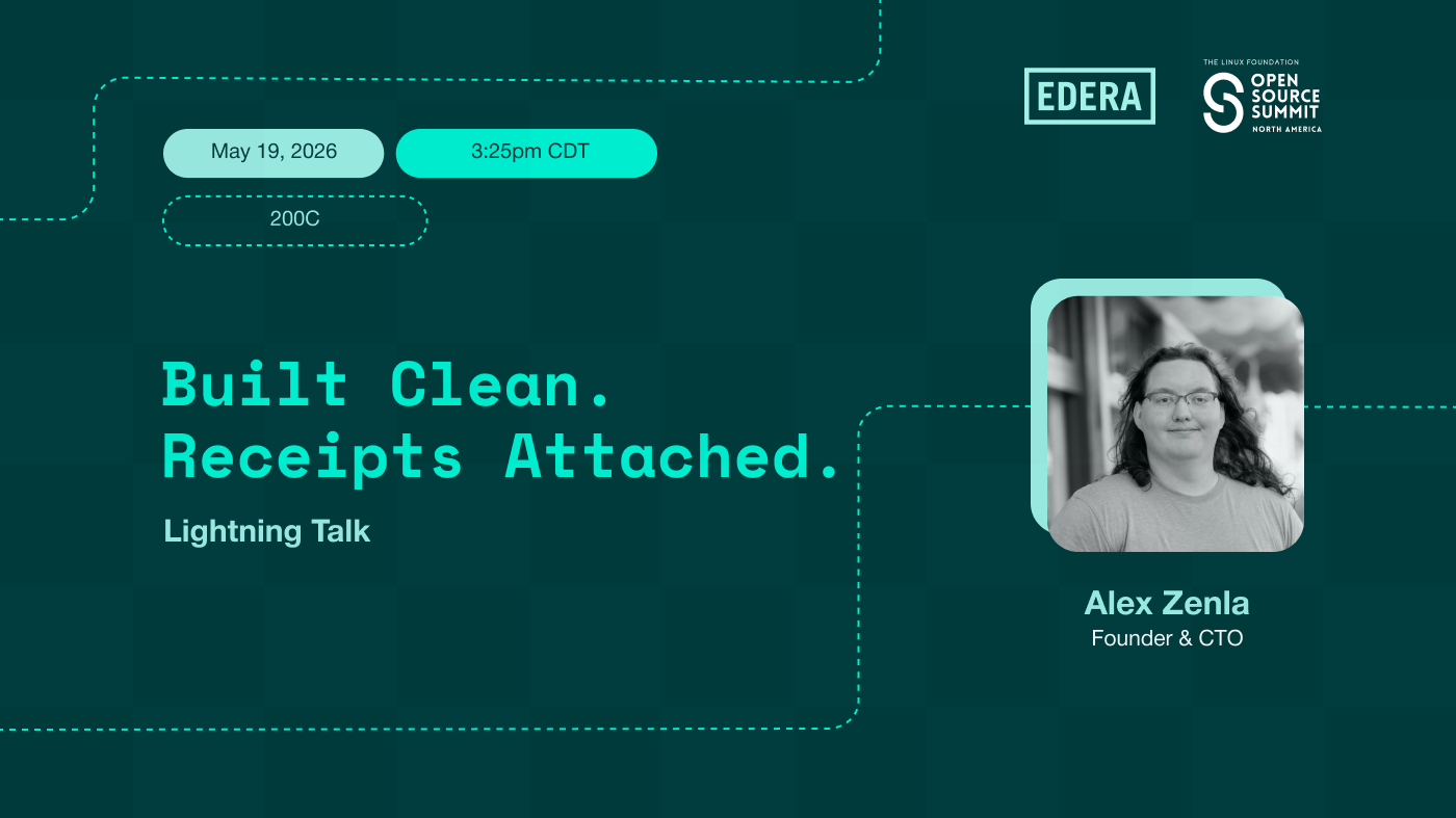 Lightning Talk: Built Clean. Receipts Attached